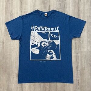 Fruit of the Loom La Ratatouille Blue Graphic Tee